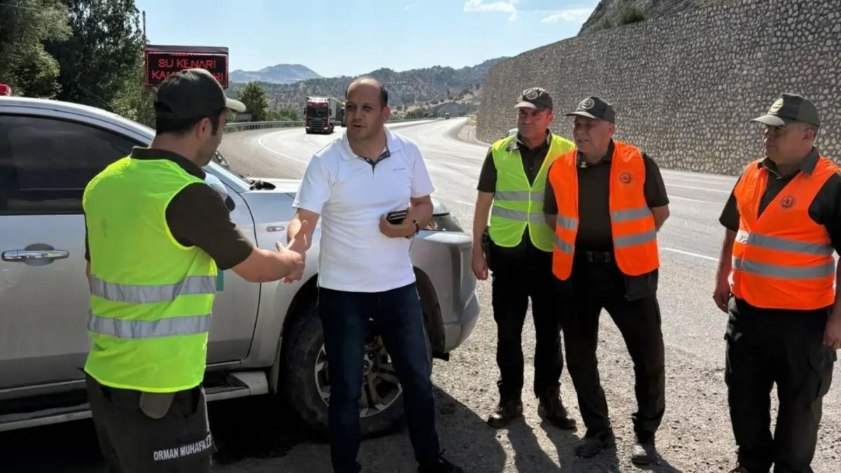 Gölbaşı Ormanlarında Mobil Kontrol Noktasına Üst Düzey Ziyaret
